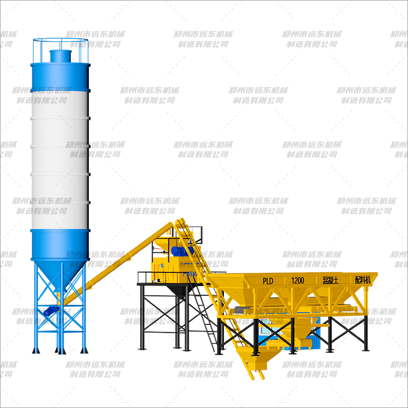 HZS25（500+3仓）混凝土搅拌站(图1)